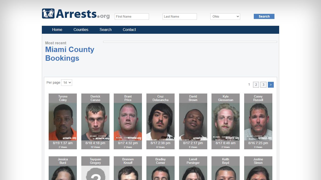 Miami County Arrests and Inmate Search